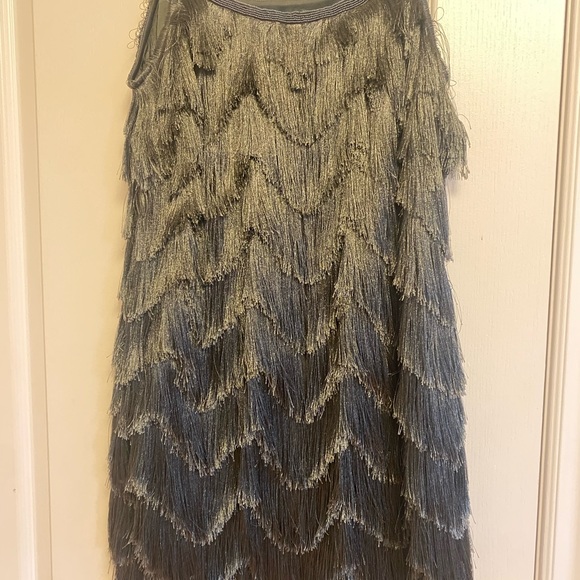 Anthropologie- Pankaj and Nidhi fringed mini dress - Picture 3 of 6